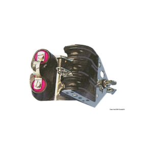 Poulie sur bille triple avec coinceur 6x22 avec ringot pour voilier