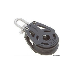 Poulie simple pivotante ou blocable