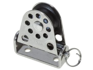 Poulie verticale et pivotante Ø 22 mm p. bouts 6 m pour voilier