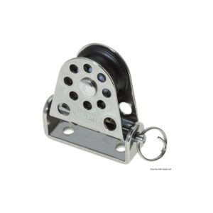 Poulie verticale et pivotante Ø 22 mm p. bouts 6 m pour voilier