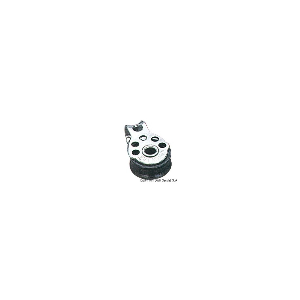 Mini poulie simple inox 17x5