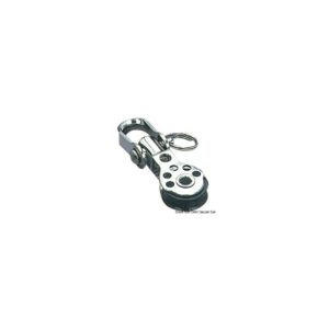 Mini poulie simple inox tournant à emerillon 17x5