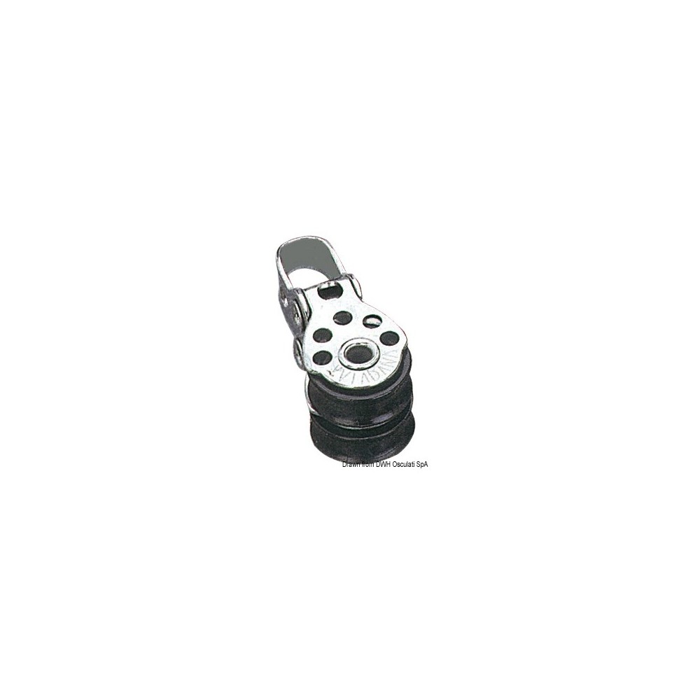 Mini poulie double inox 17x5