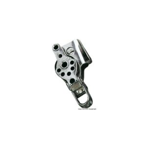 Poulie double inox avec ringot et coinceur 17x5