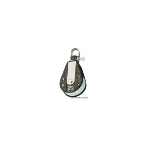 Poulie simple Plastinox tête fixe/tournante 10x45 20 mm