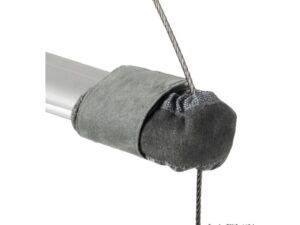 Embout de barre de flèche cuir naturel 55-95 mm pour voilier