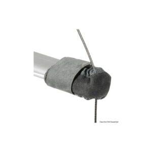 Embout de barre de flèche cuir naturel 55-95 mm pour voilier
