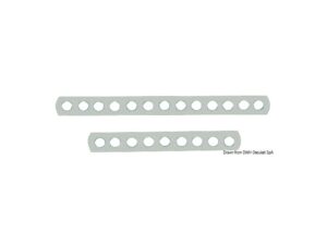 Cadène percée inox lourde 145 mm (Blister 2 pcs)