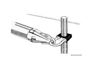 Porte-tangon inox 25 mm