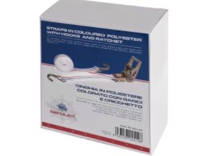 Sangle polyester coloré avec cliquet 38 mm 515 cm