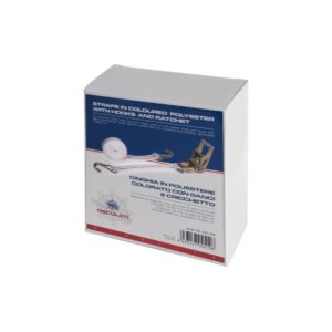 Sangle polyester coloré avec cliquet 38 mm 515 cm