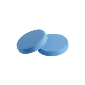 Tampons en mousse blue 80x30 mm moyen-souple 2 pièces