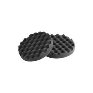 Tampons en mousse noir 80x30 mm revêtu souple 2 pièces