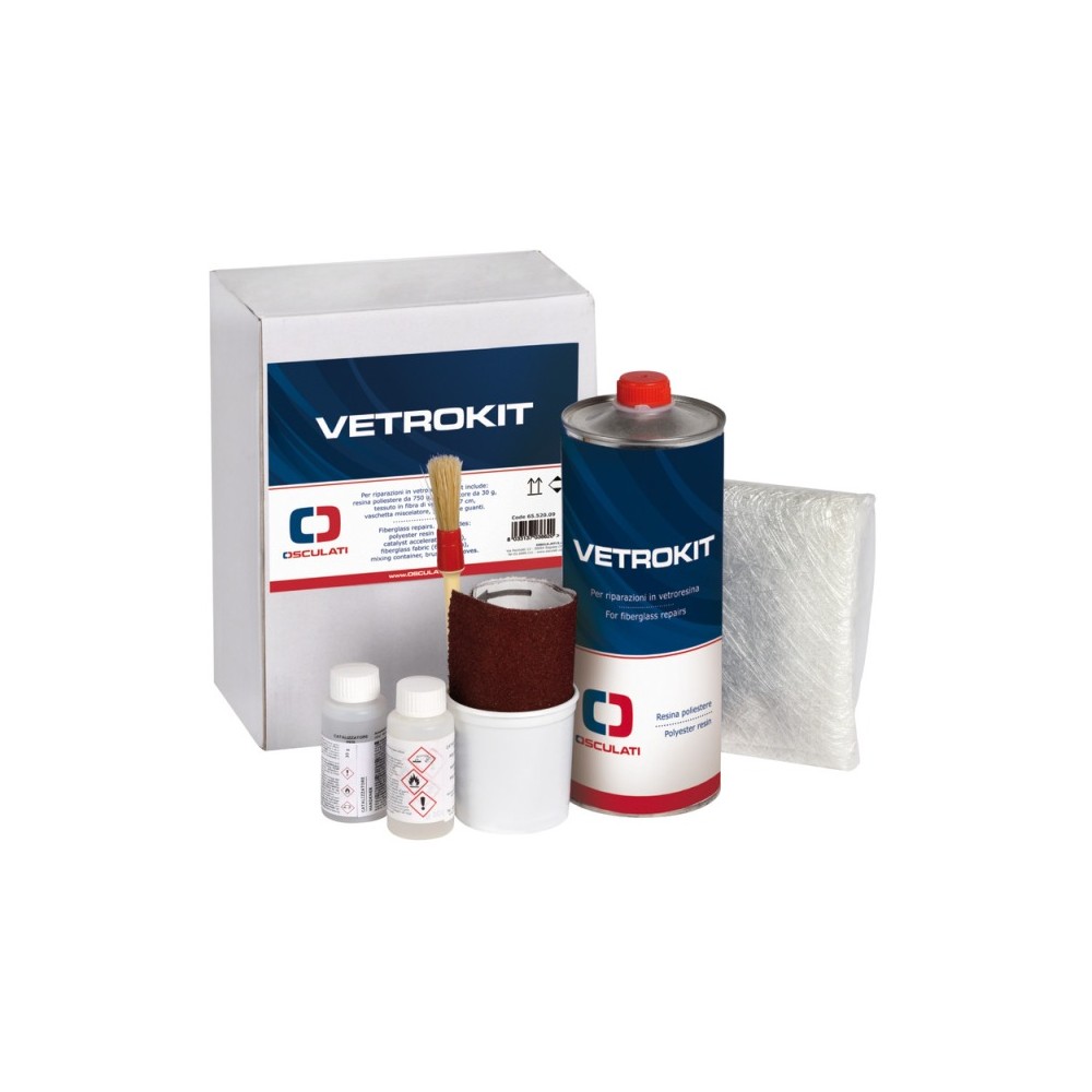 Kit réparation fibre de verre 800 g