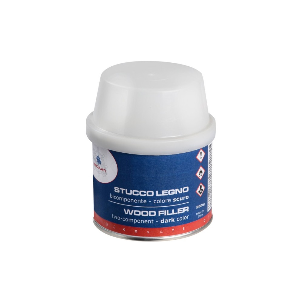 Enduit bois double composant foncé 150 ml