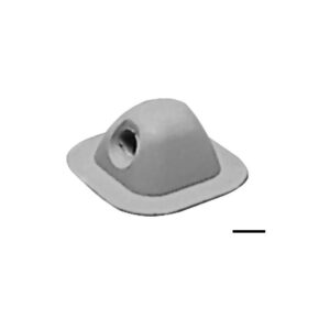 Passage 96x96 mm gris RAL 7035