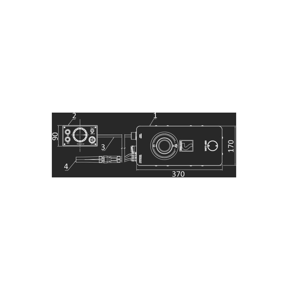 Gonfleur électrique à compresseur déporté GE 22 RC 12V – Image 3