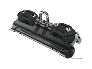 Mainsheet car size 1 w/shackle control line sheave pour voilier