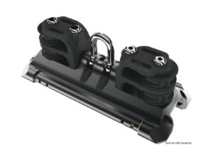 Mainsheet car size 1 shackle double control sheave pour voilier