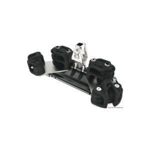 Mainsheet car 1 upstand double control line sheave w/cleat