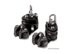 Double sheave, becket and cleat kit size