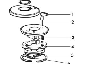 Return spring for pin