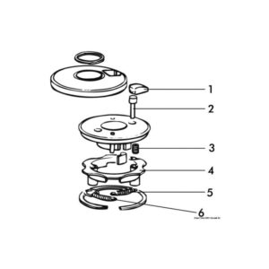 Return spring for pin