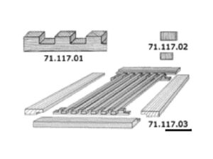 Rectangle teck T039