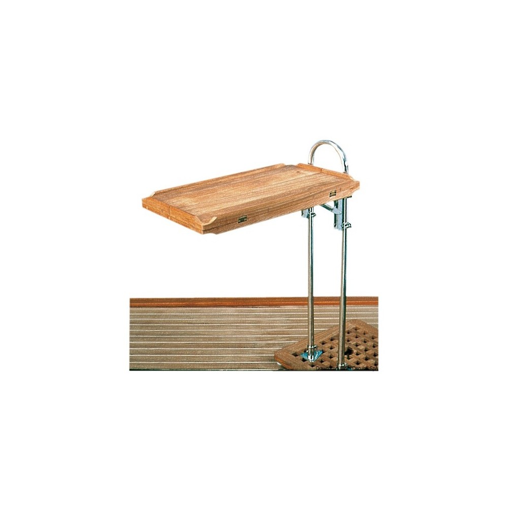 Table teck pliant 70x64 cm – Image 5