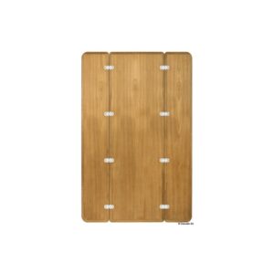 Table teck pliante sans rebord 90x60
