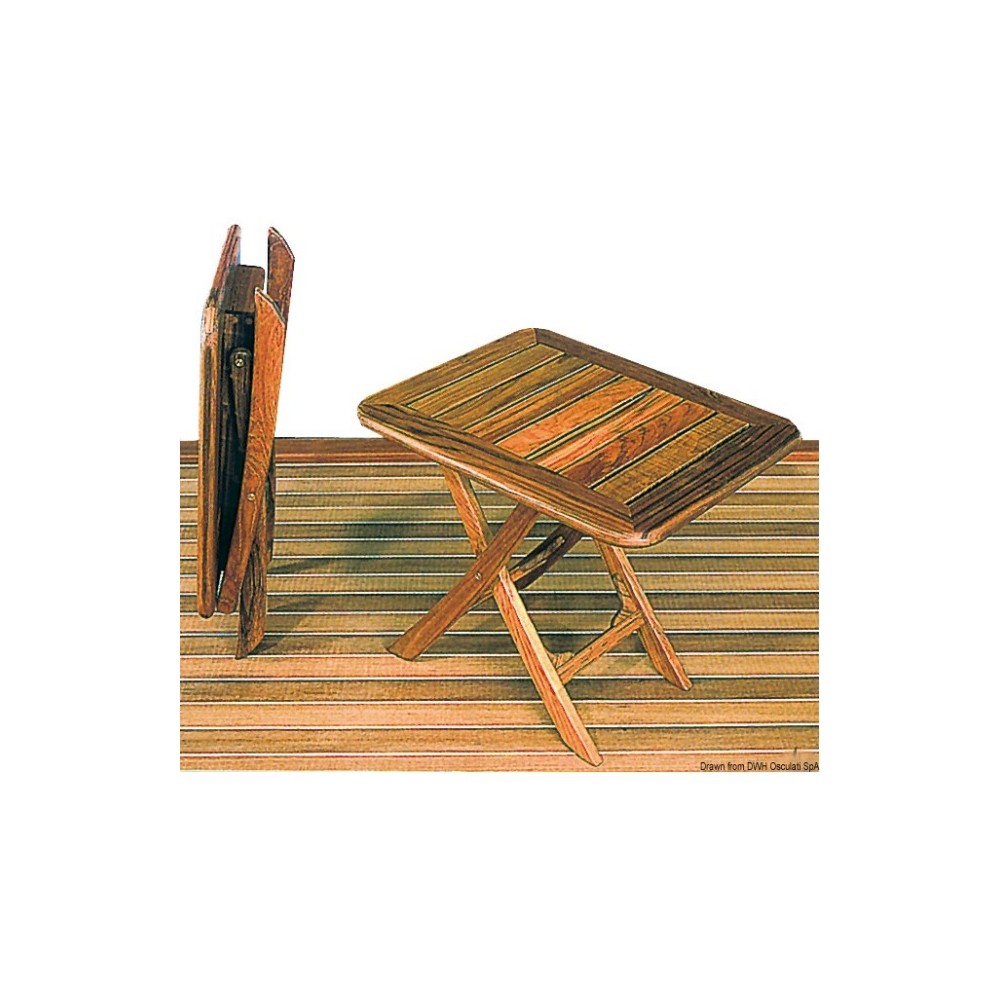 Table pliable teck 50x40 cm
