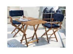 Siège pliant toile banche 180×90 mm Bleu