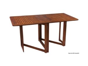 Table teck pliante 78x145x70 cm