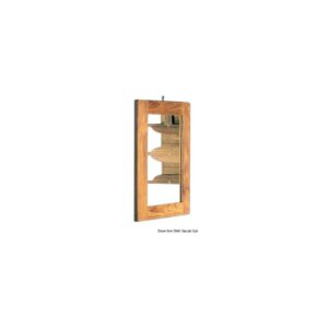 Miroir p. toilettes teck 275x375 mm