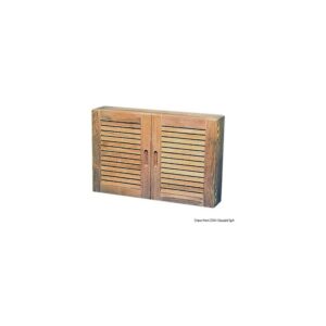 Armoire teck 2 portes 56x38x11 cm