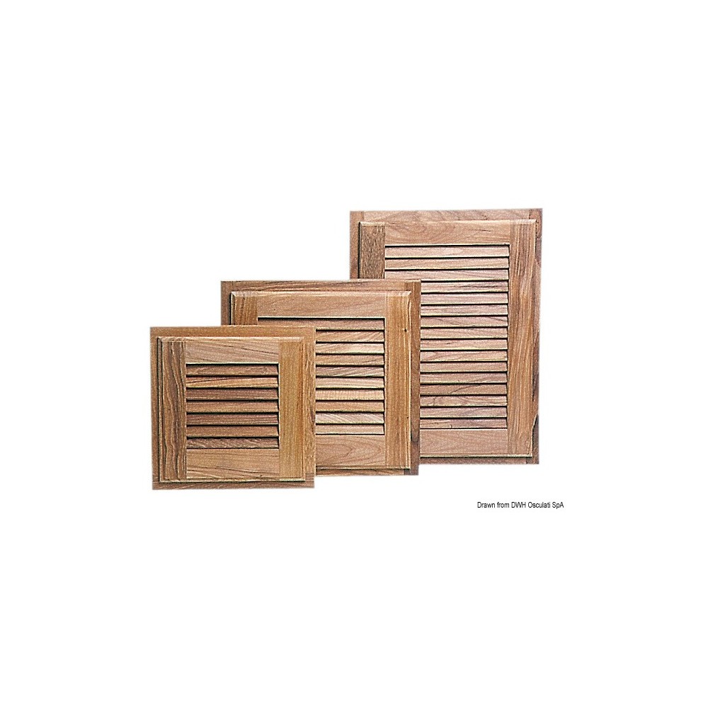 Porte + encadrement teck 305x305 mm