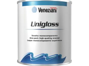Peinture VENEZIANI Unigloss bleu fond marin 0,5 l