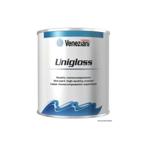 Peinture VENEZIANI Unigloss bleu fond marin 0,5 l