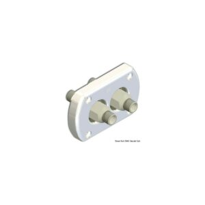 Passe paroi blanche double raccord