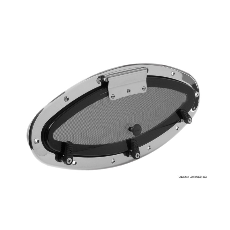 Hublot elliptique AISI316 BOMAR Flagship 460x200mm Inox AISI 316 – Image 2