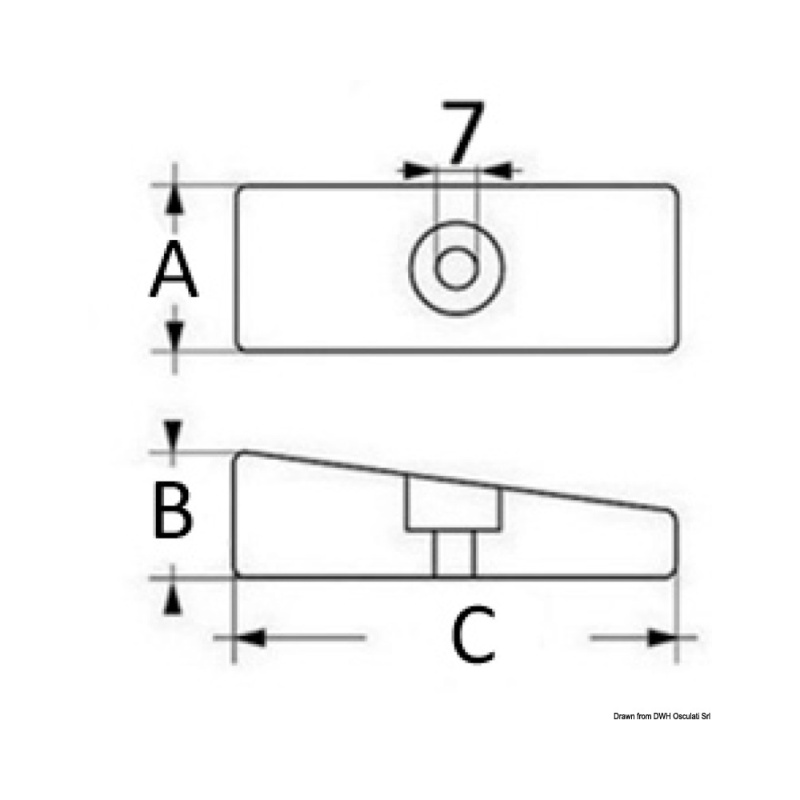 Anode pied aluminium pour Mercruiser/Alpha – Image 2