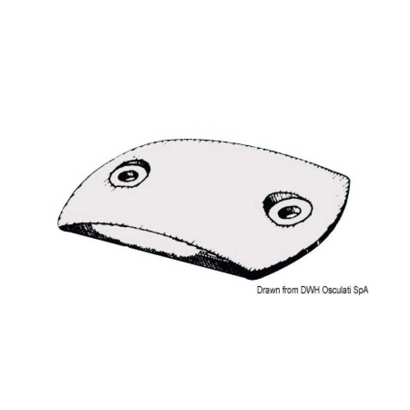 Anode rose p. gouvernails Ø 70mm 300 gr poids paire pour bateau – Image 3