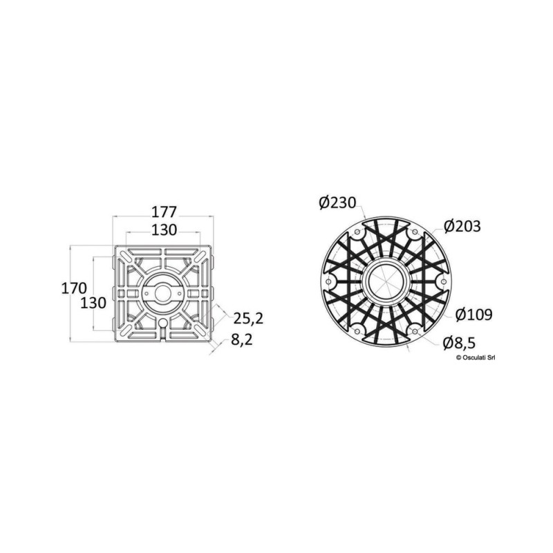 Support siège WAVERIDER avec amortisseur 340/450mm – Image 3