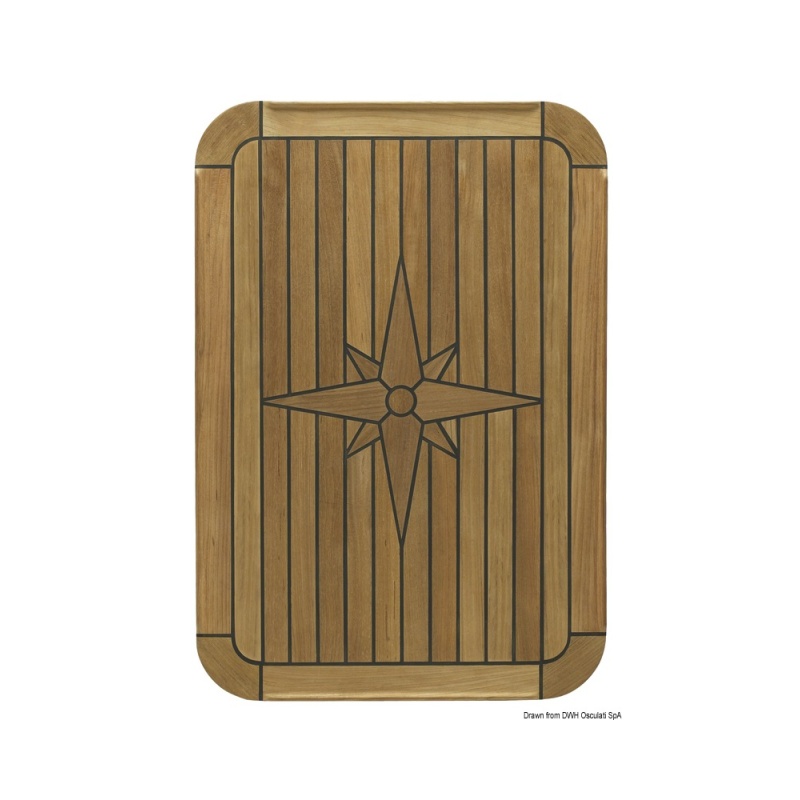 Table teck ovale 80x65x57 cm – Image 2